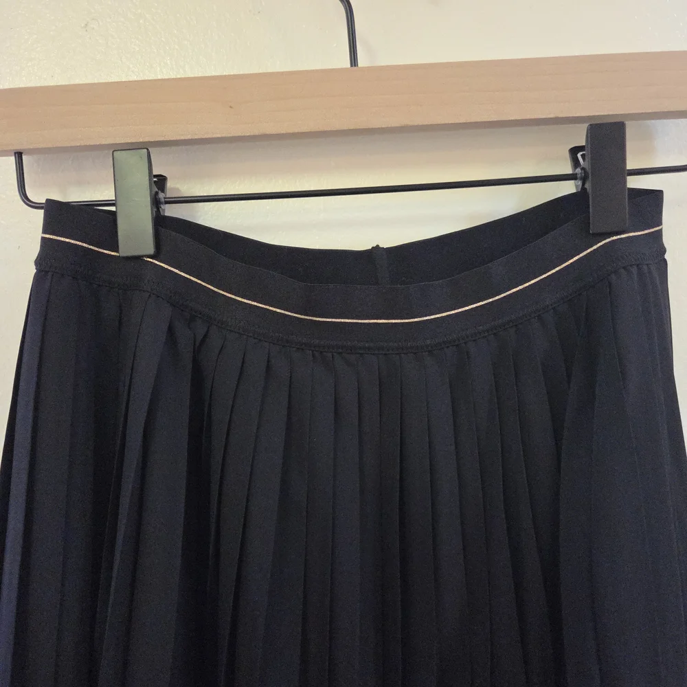 aerie Black Pleated Maxi Skirt  - Available until 4/19 - Picture 2 of 6